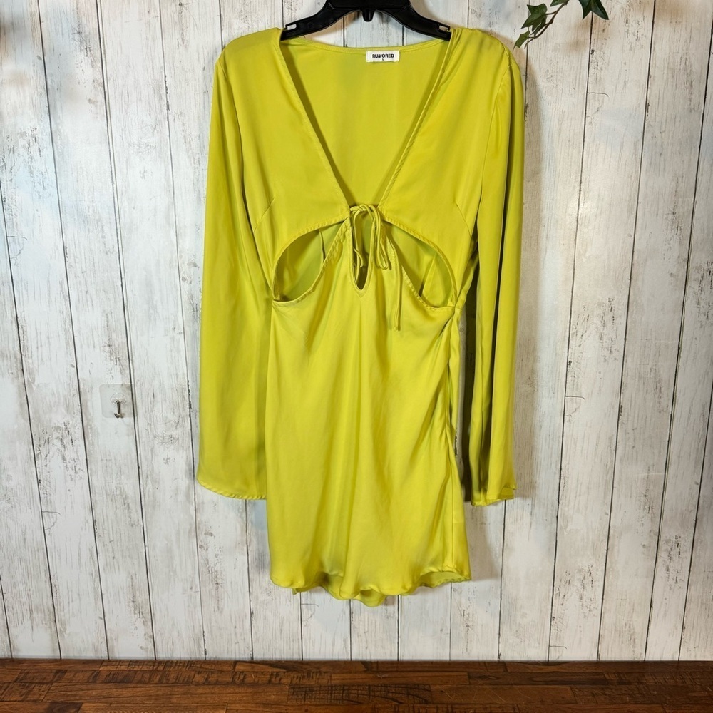 Rumored Lime Green Mini Dress